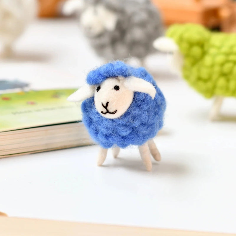 Felt Toy Sheep - Blue