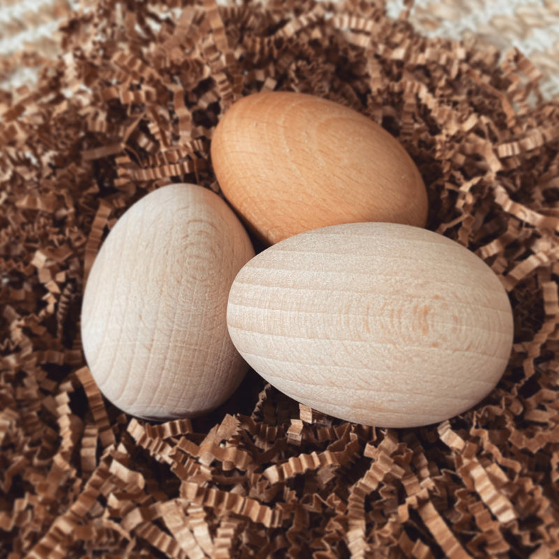 Wooden Egg With Cup Set