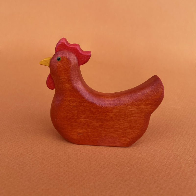 Wooden Chicken - Laying