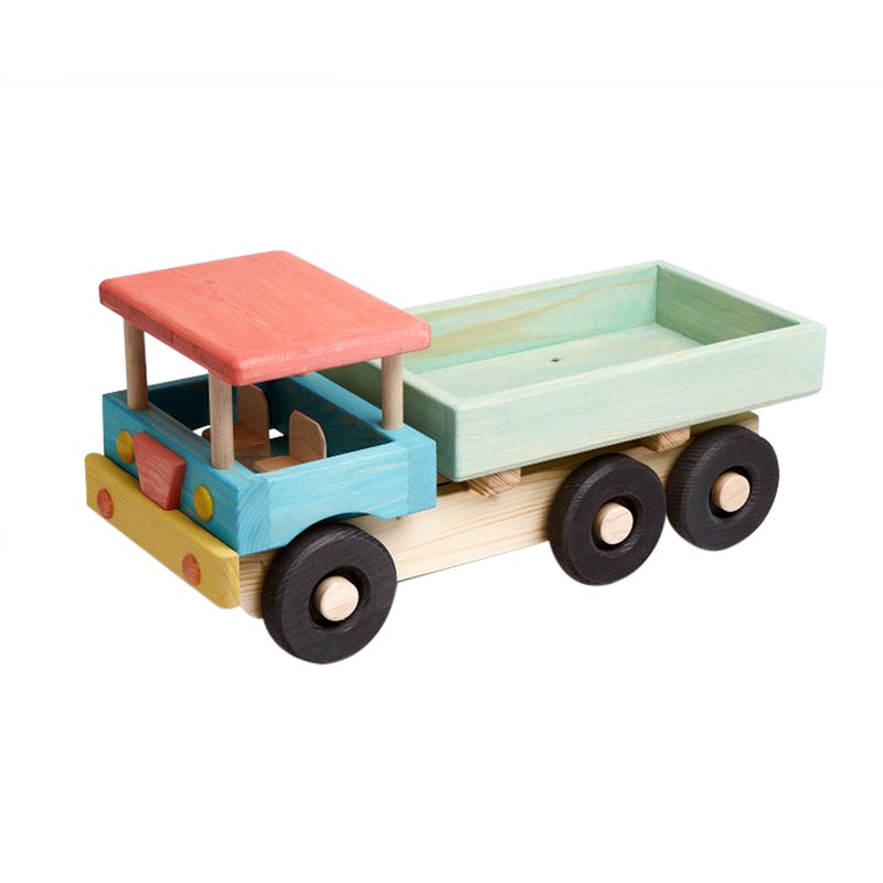 Extra Large Wooden Beach Truck - Coloured