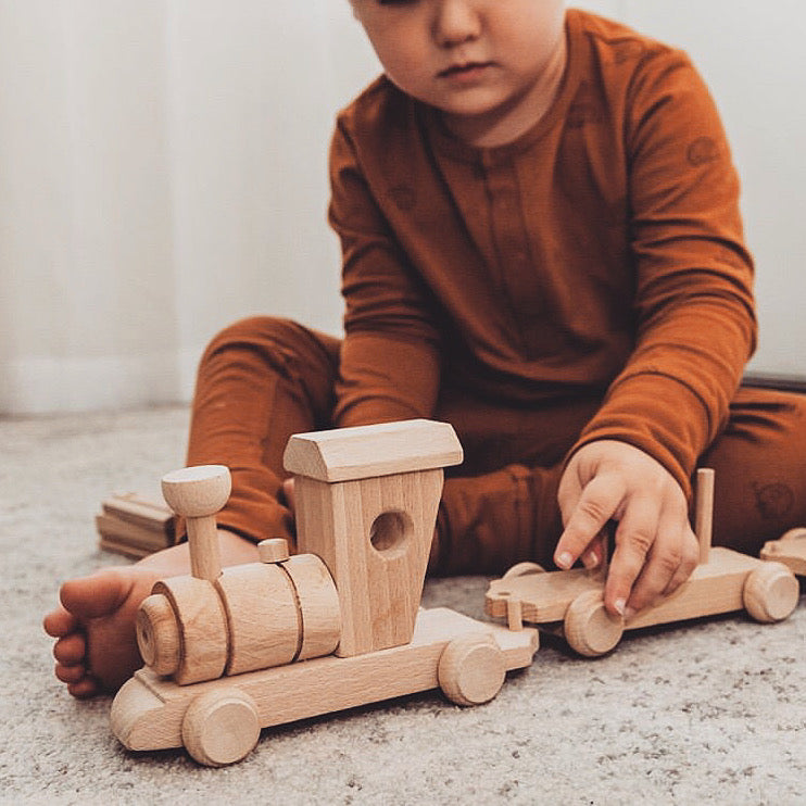 Wooden Toy Cargo Train Set - Thomas