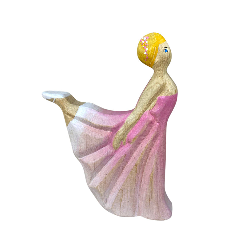Wooden Ballerina - Pink Dress