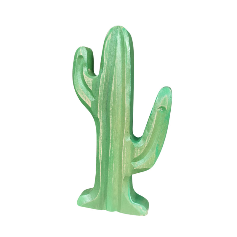 Large Wooden Toy Cactus Figure