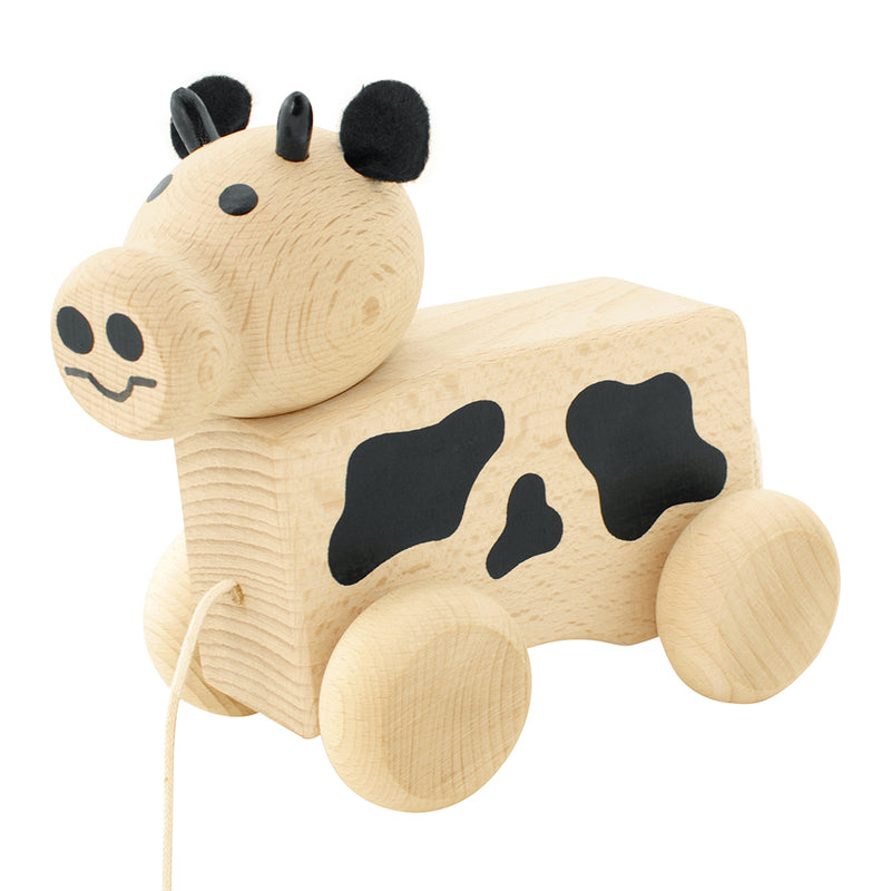 Wooden Pull Along Cow – Maisie