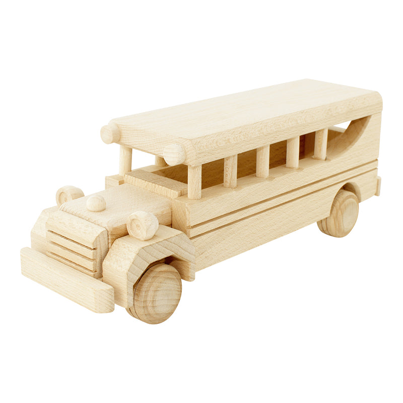 Wooden Vintage Style School Bus - Bennett