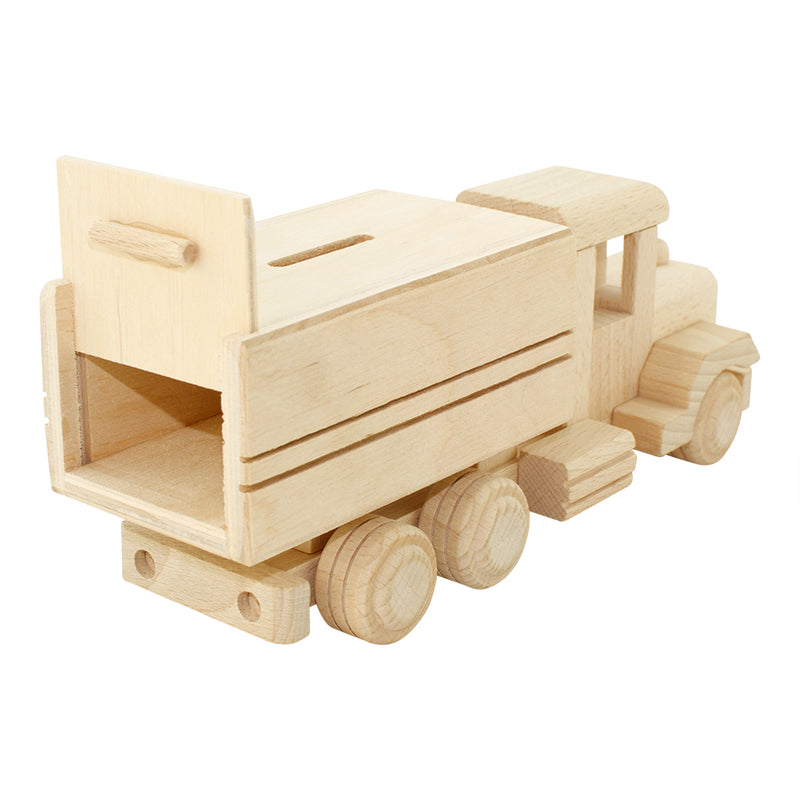 Wooden Money Box Truck Small - Jessie