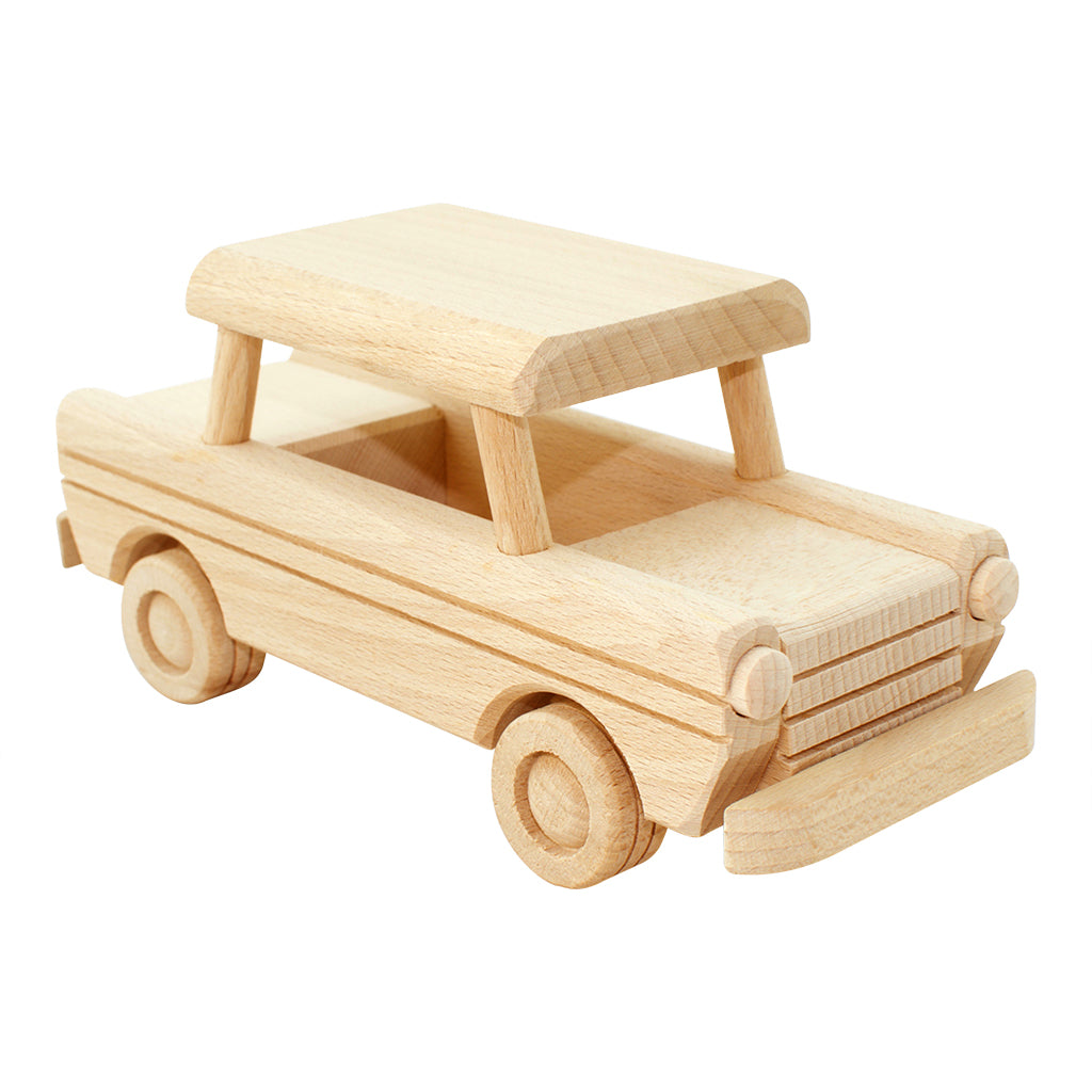 Wooden Vintage Toy Car, Handmade Wooden Toys