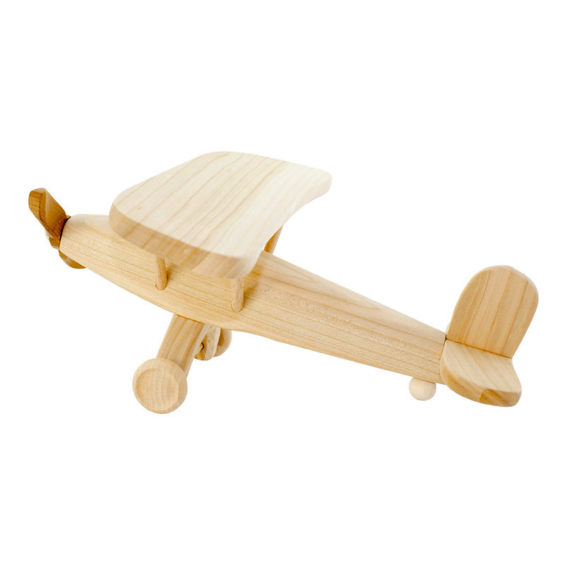 Large Wooden Toy Propeller Plane - Clifford