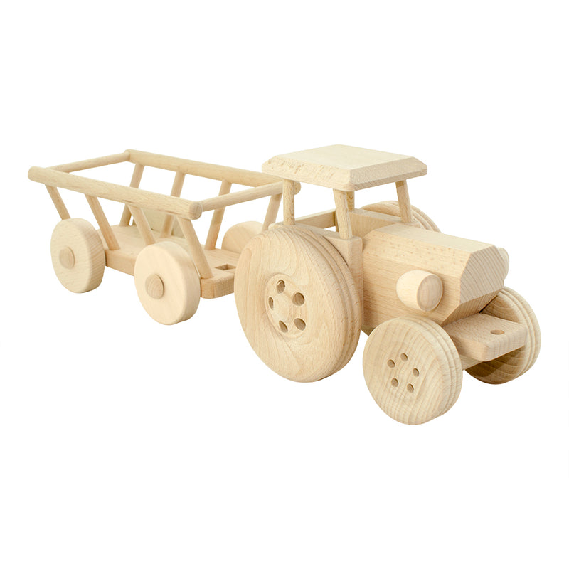 Large Wooden Tractor - Miles