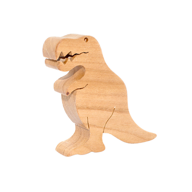 Wooden Tyrannosaurus Figure