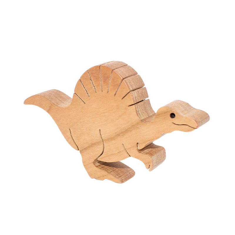 Wooden Spinosaurus Figure