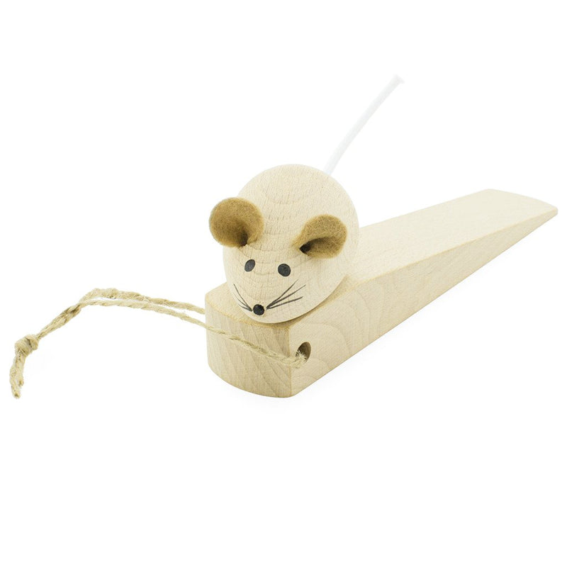 wooden door stopper mouse