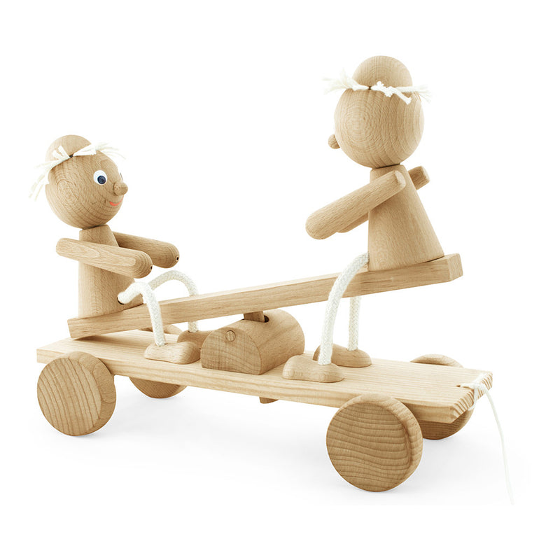 Wooden Pull Along See Saw Toy