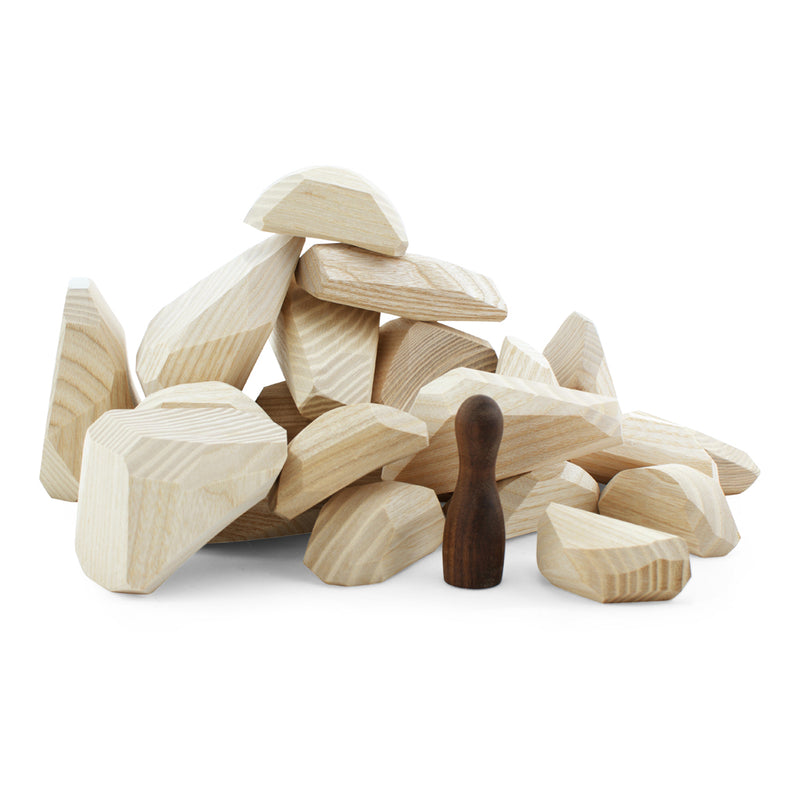 Wooden Stackable Balancing Rocks Children's Developmental Toy 