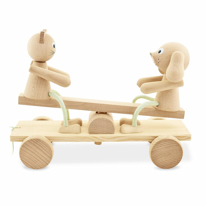 Wooden See Saw Pull Along Toy