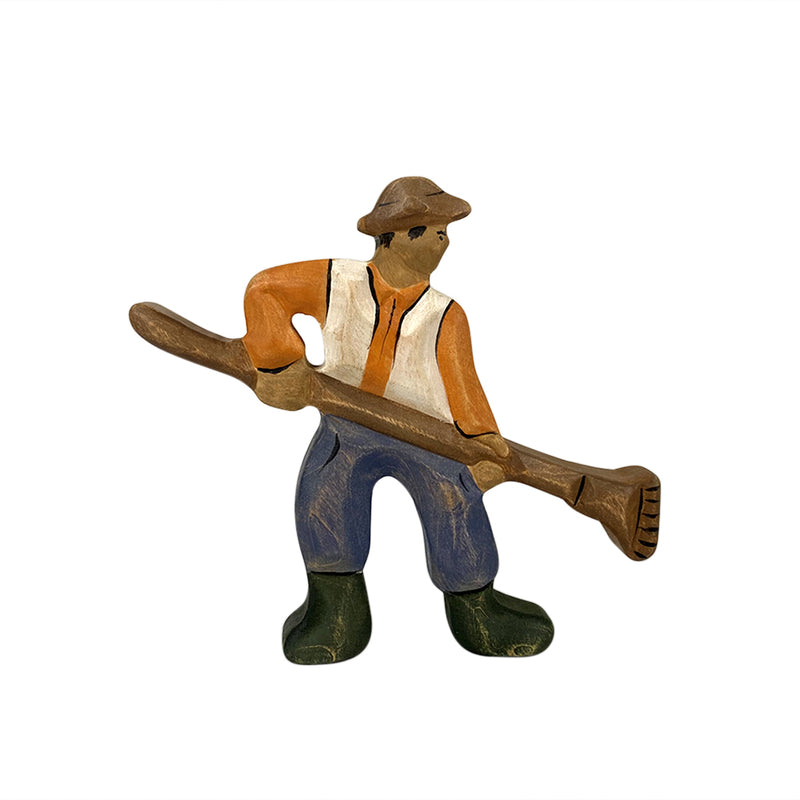 Wooden Farmer Figure