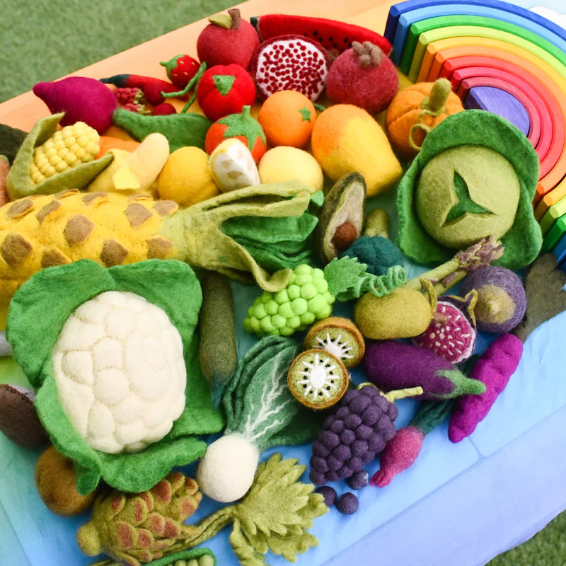 Felt Fruit & Vegetable Set - 12 Pieces