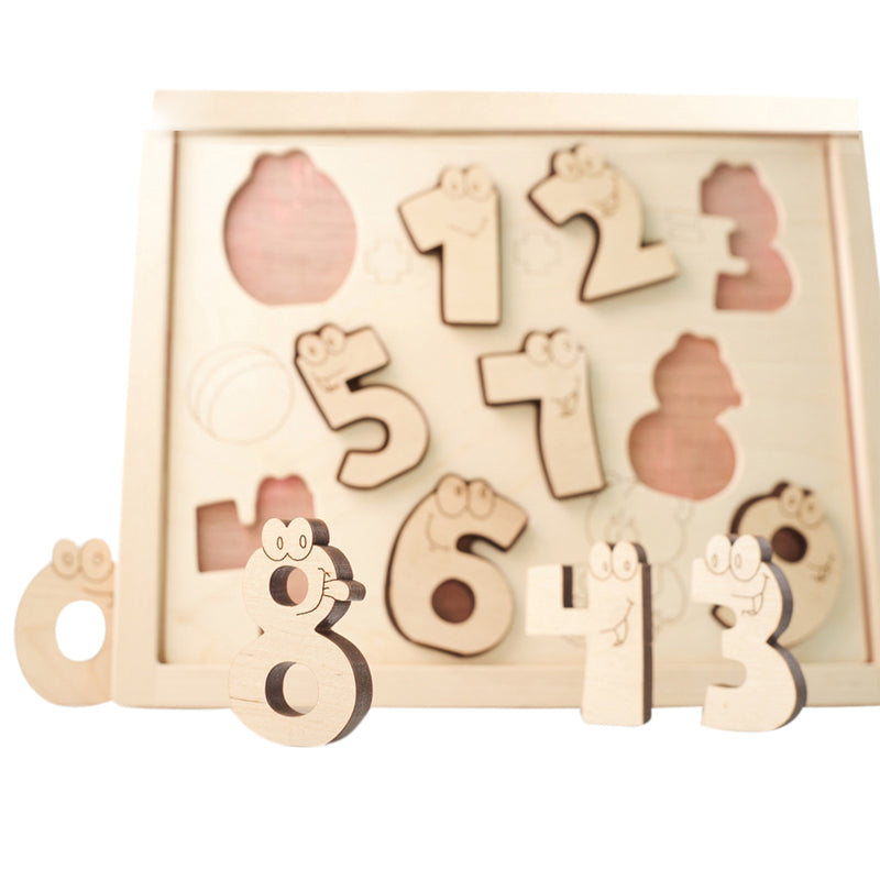 Wooden Puzzle - Funny Numbers