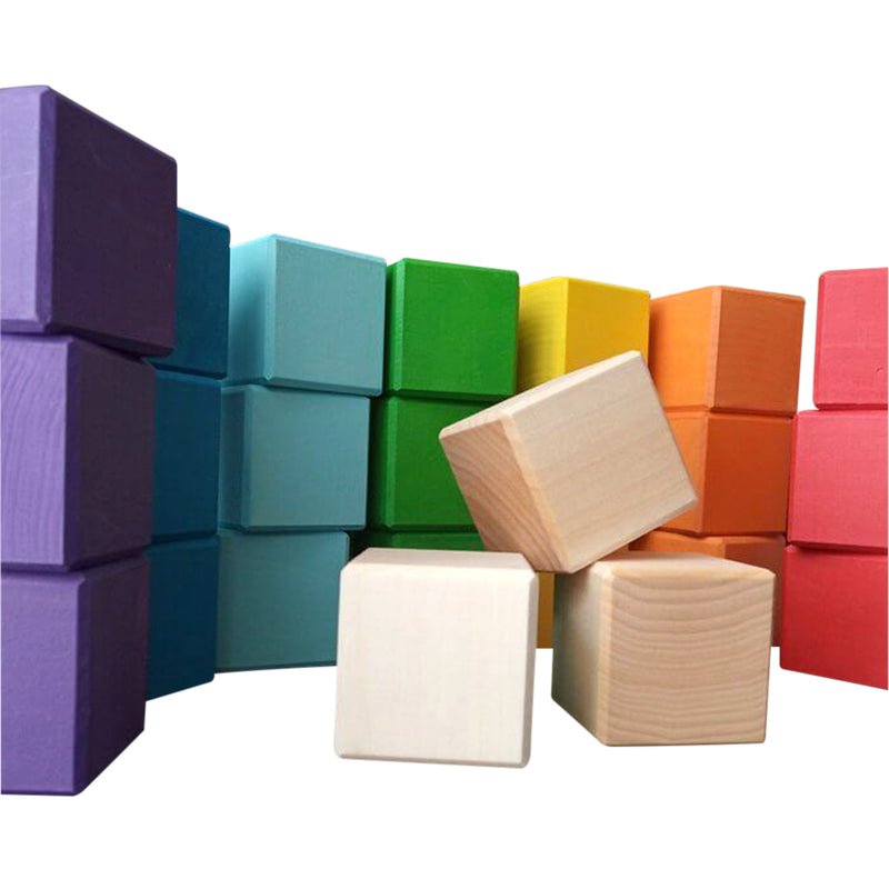 Rainbow Coloured Building Blocks