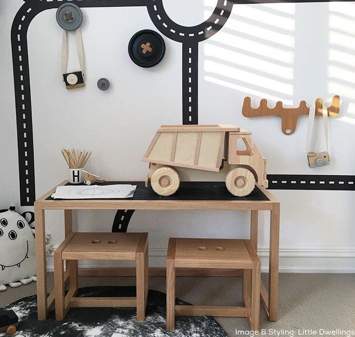 Large Wooden Toy Dump Truck