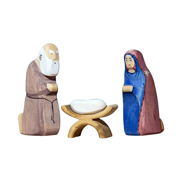 Wooden Baby Jesus Set Wooden Toy Figures Bumbu Toys Australia