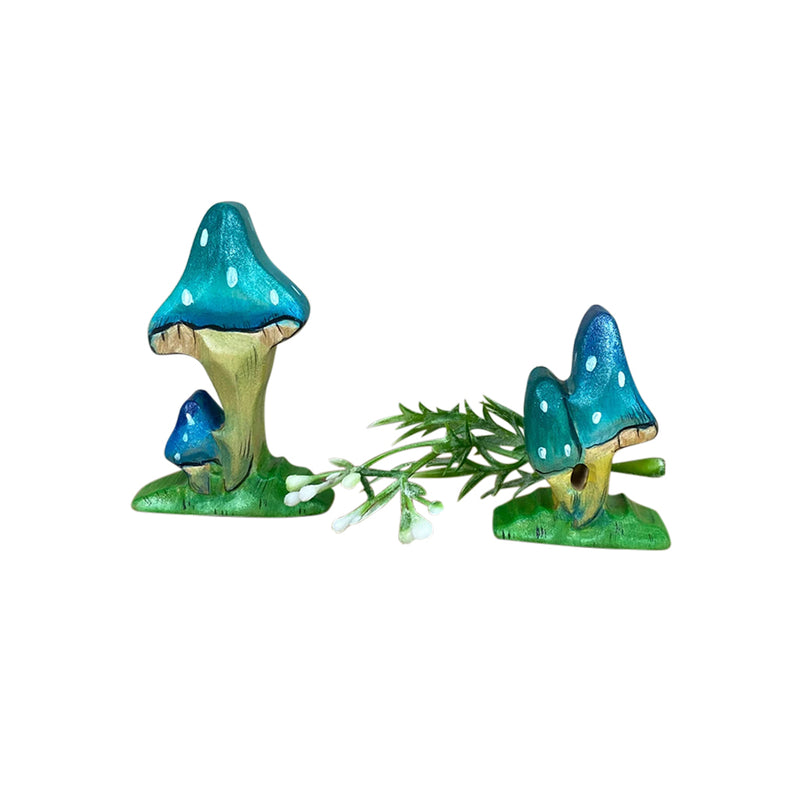 Wooden Magic Mushrooms - Set of 2