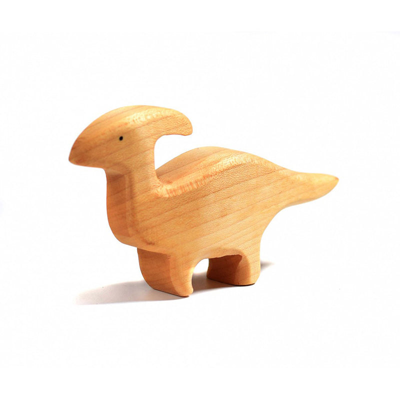 Wooden Toy Parasaurolophus