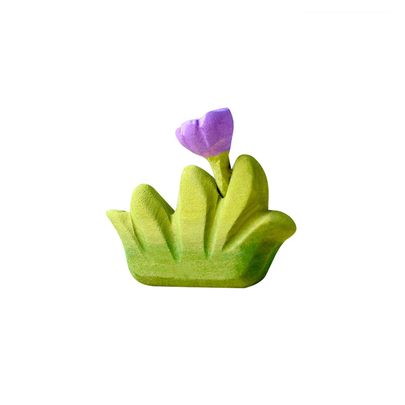 Small Wooden Wildflower - Purple