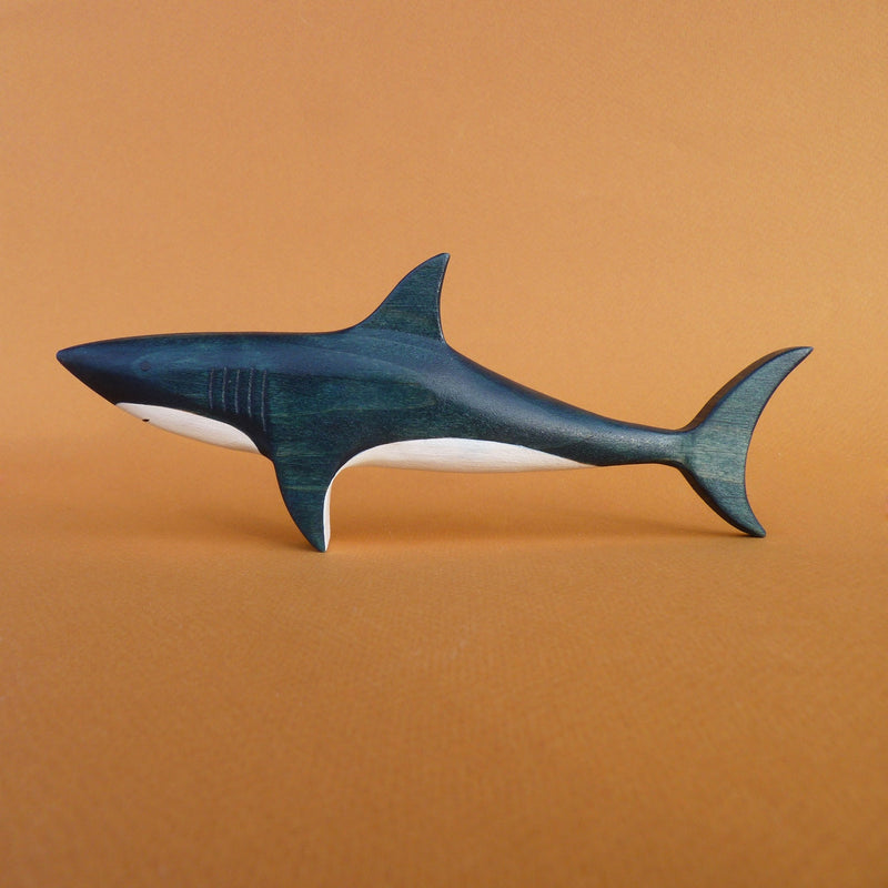 Wooden Shark Figure