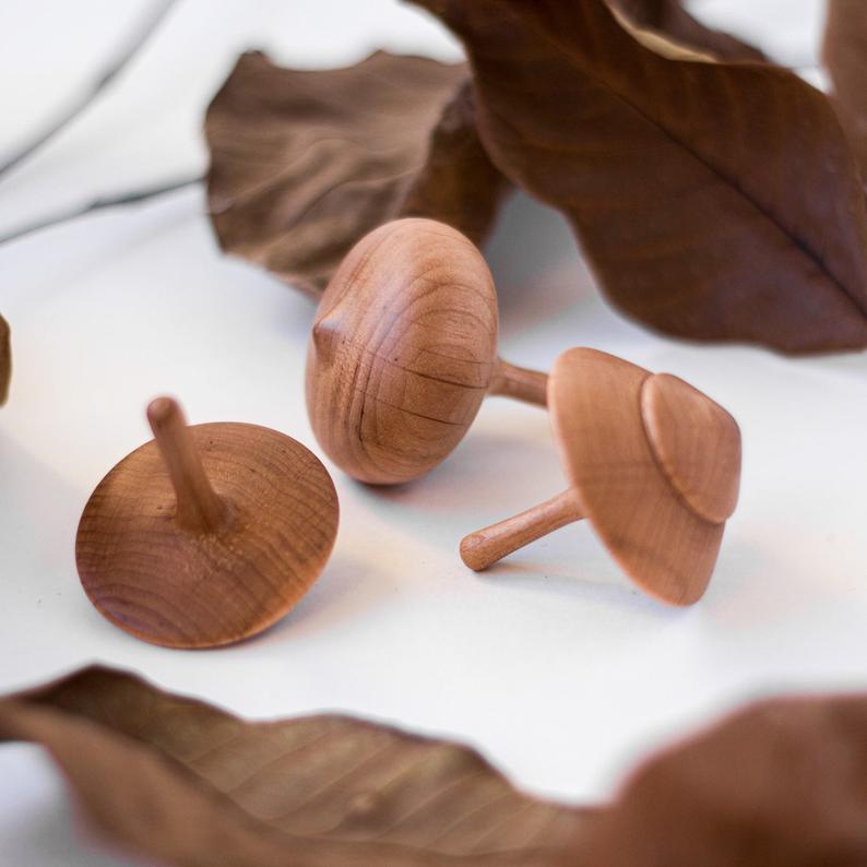 Wooden Spinning Top - Onion