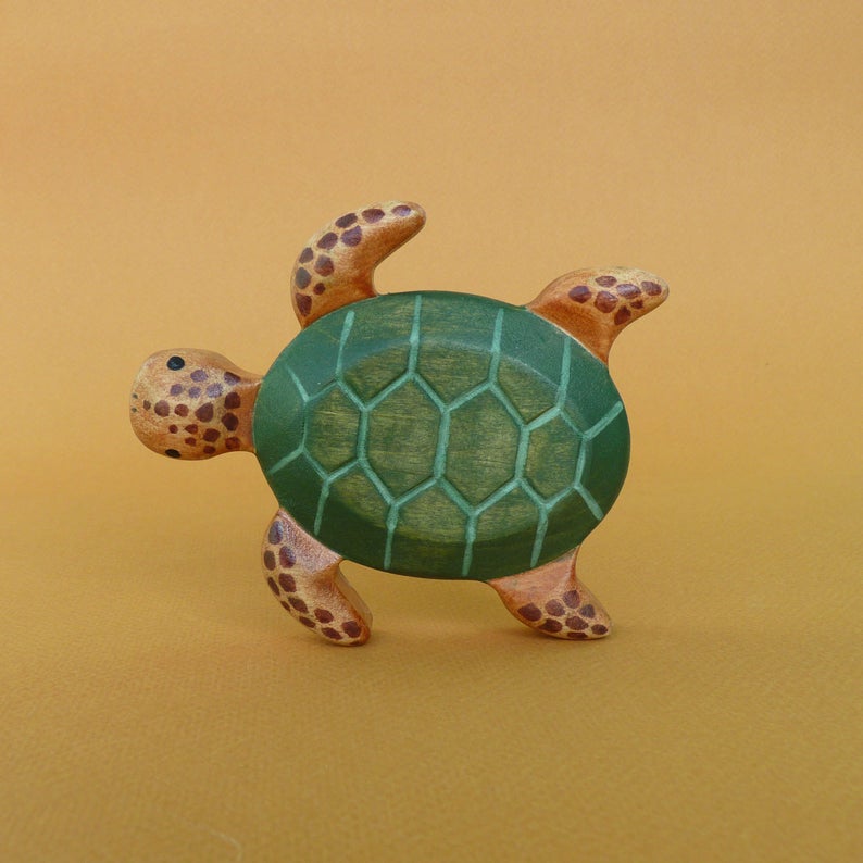 Wooden Toy Sea Turtle