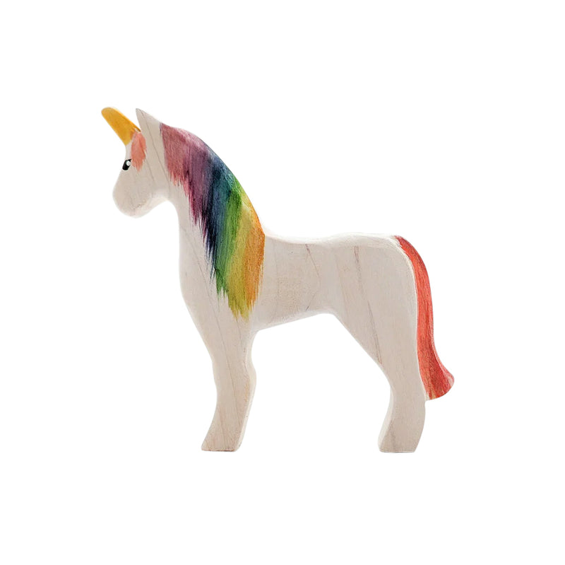 Wooden Unicorn - Rainbow