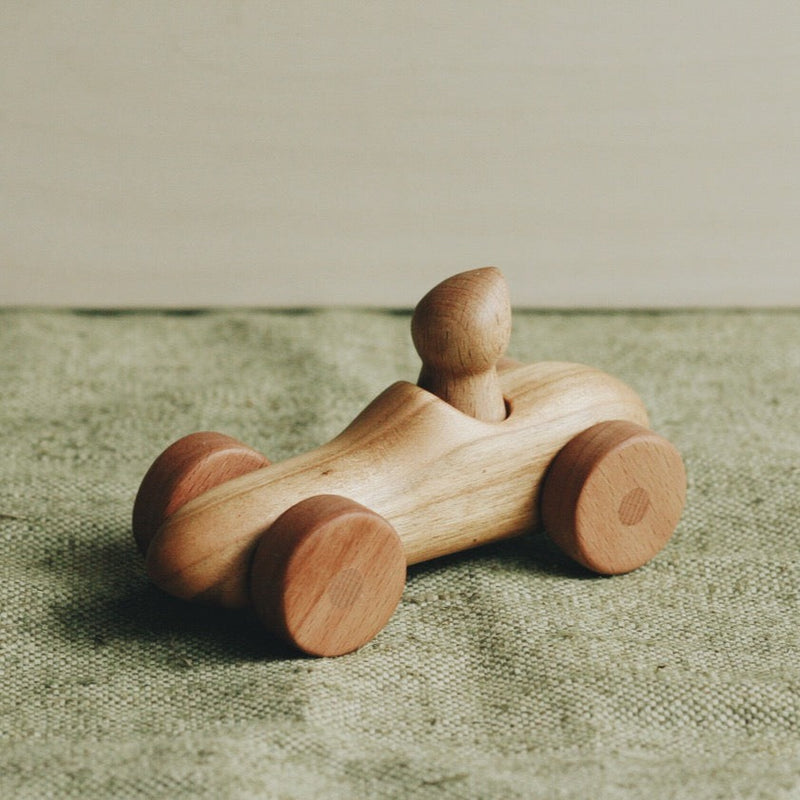 Handmade Wooden Toy Car With Driver