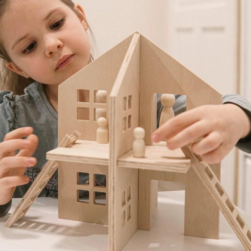 Wooden Cross Doll House