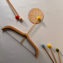 Wooden Bow, Bag, Target & 5 Arrow Set
