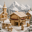 Wooden Building Puzzle - Archa Alpen 2