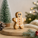 Wooden Gingerbread Man - Red