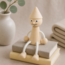 Wooden Sitting Pinocchio