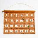 Felt Christmas Advent Calendar - Gingerbread