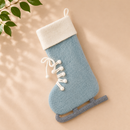 Felt Ice Skating Christmas Stocking - Blue