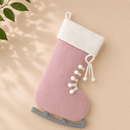 Felt Ice Skating Christmas Stocking - Pink
