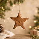 Wooden Personalised Christmas Ornament - Star