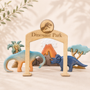 Wooden Dinosaur Park Gate