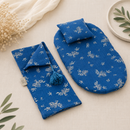 Muslin Doll Pram Bedding - Blue