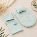 Muslin Doll Pram Bedding - Mint