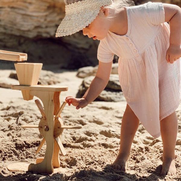 Amazing Wooden Water & Sand Wheel