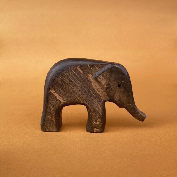 Wooden Elephant Calf