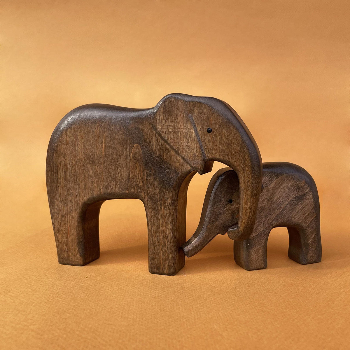 Lacquered Wood MINI selling Elephant LOT