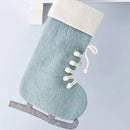 Felt Ice Skating Christmas Stocking - Blue
