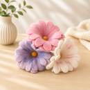 Felt Pastel Flowers - Set Of 3